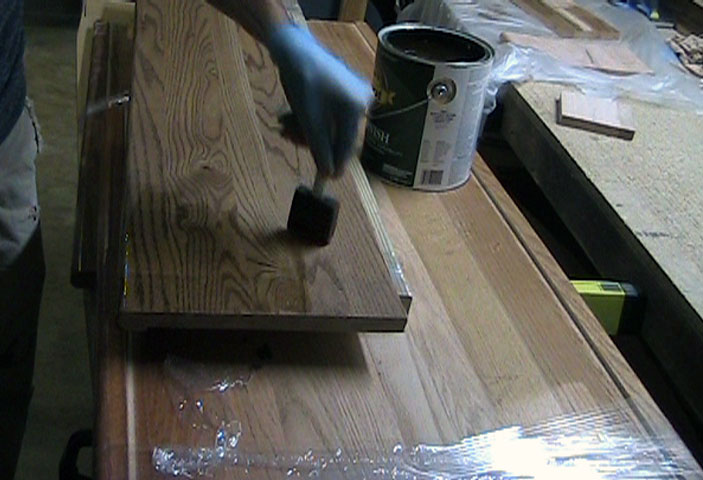 Staining Stair Treads