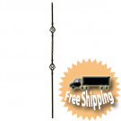 Double basket single twist Iron balusters