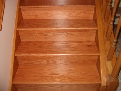 Hard wood stairs