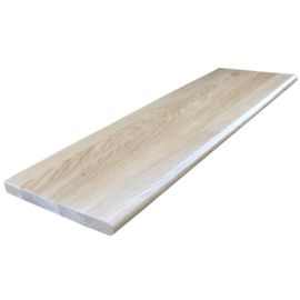 White Oak Natural (Prefinished Clear) Traditional Stair Tread Closed 36 in