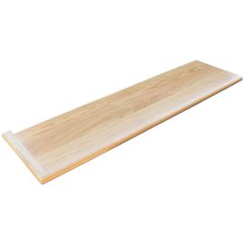 White Oak Natural (Prefinished Clear) Traditional Left Return Stair Tread 54 in