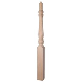 4270 Oak Pin Top Newel Post  - 3-1/4 in  X 43 in