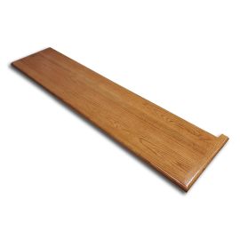 Red Oak Butterscotch (D34) Traditional Right Return Stair Tread 48 in