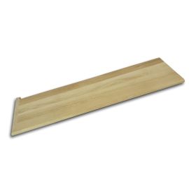 White Oak Unfinished Retro Left Return Stair Tread 48 in