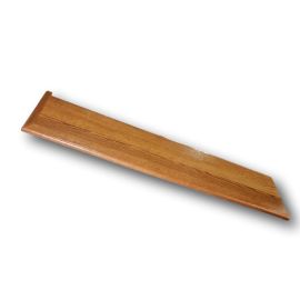 Red Oak Lowcountry Toffee Traditional Left Return Stair Tread 54 in