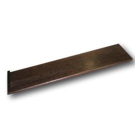 Red Oak Ebony Traditional Left Return Stair Tread 48 in