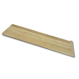 White Oak Unfinished Retro Right Return Stair Tread 42 in