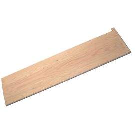 Red Oak Unfinished Retro Right Return Stair Tread 42 in