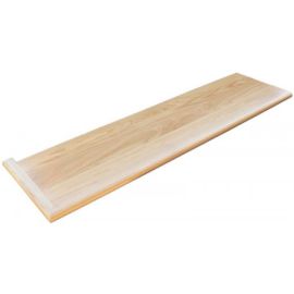 White Oak Natural (Prefinished Clear) Retro Left Return Stair Tread 48 in