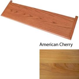 Double Return Unfinished American Cherry Retro-Fit Stair Tread