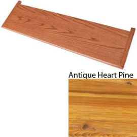 Double Return Antique Heart Pine Traditional Prefinished Tread