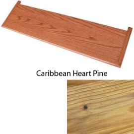 Double Return Caribbean Heart Knotty Pine Retro-Fit Prefinished Tread