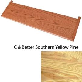 Double Return C & B Better Southern Yellow Pine Traditional Unfinished Tread