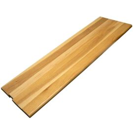 Hickory Natural (Prefinished Clear) Traditional Stair Tread Closed 36 in
