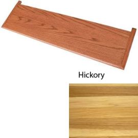 Unfinished Double Return Hickory Retro-Fit Stair Tread