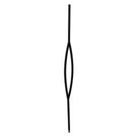 1/2" Square Iron Baluster - Pointed Oval