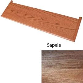 Prefinished Double Return Sapele Retro-Fit Stair Tread